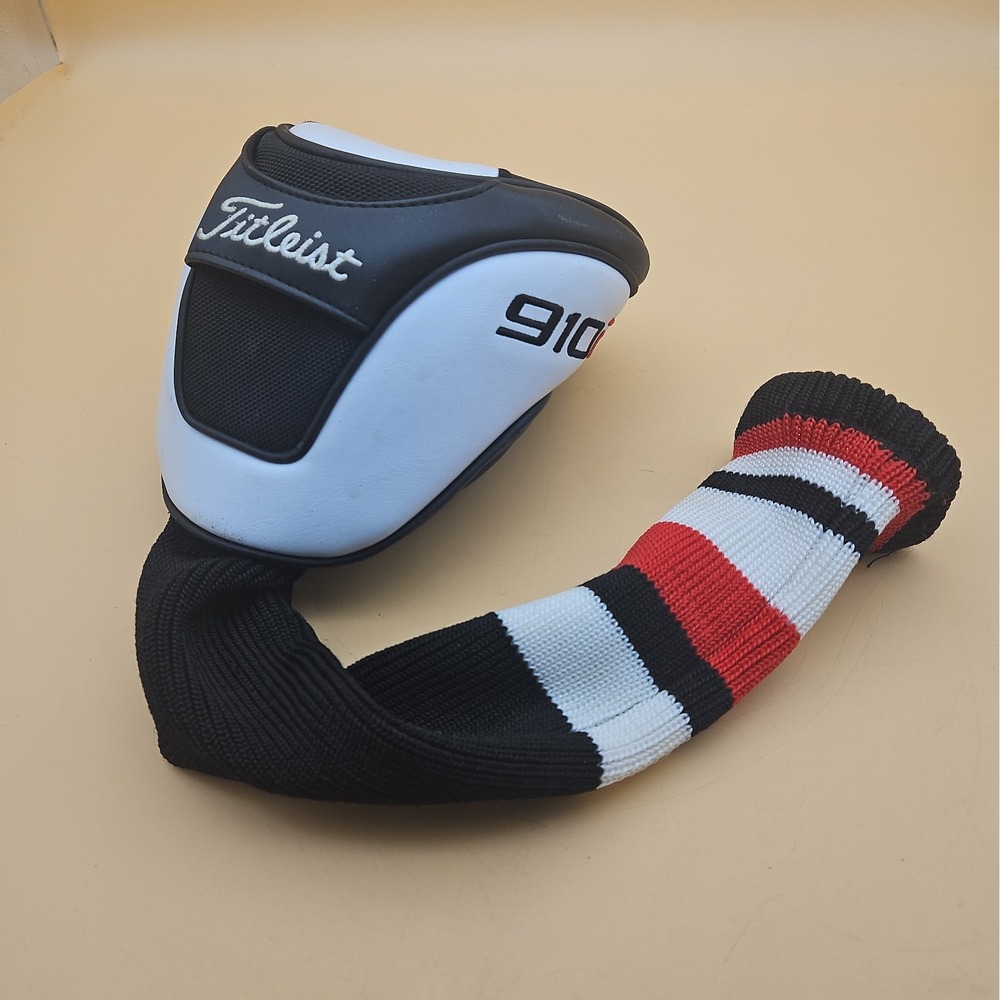 Titleist 910D Driver Headcover Golf Black White Red